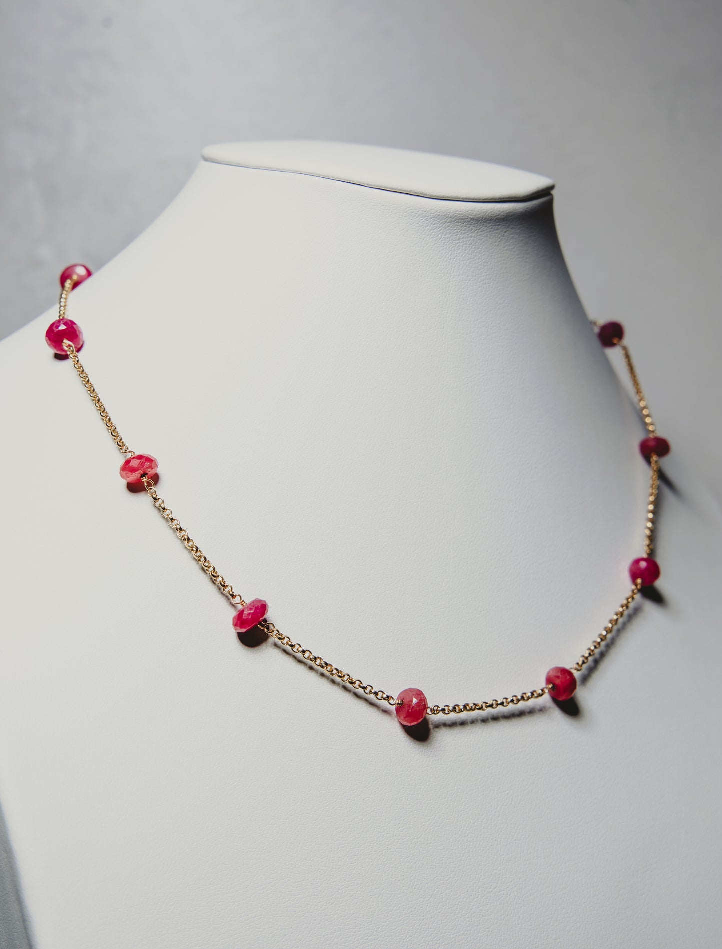 Ruby Necklace in Gold