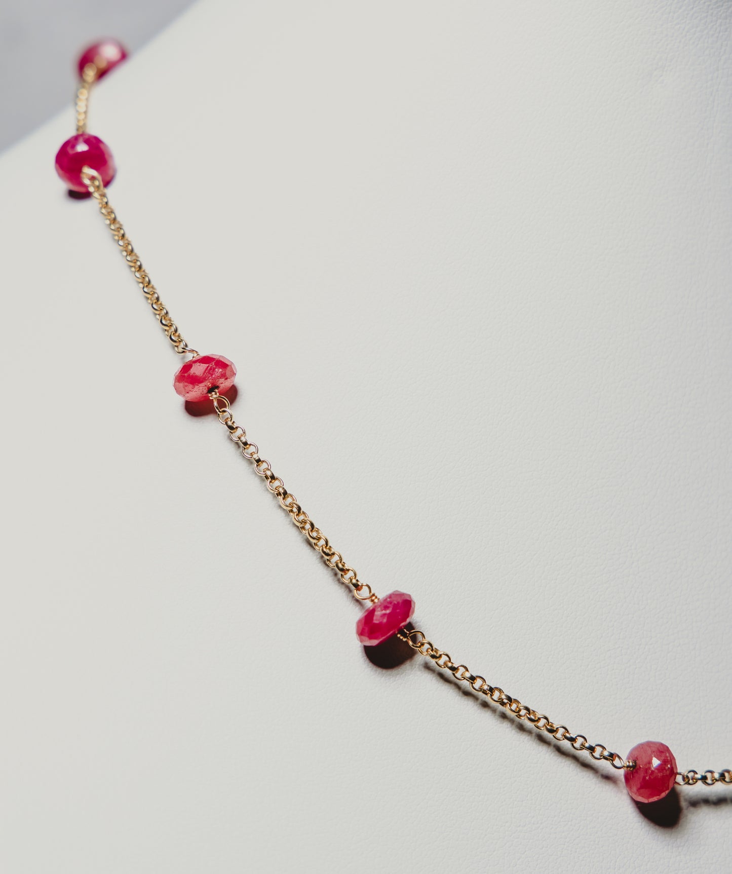 Ruby Necklace in Gold