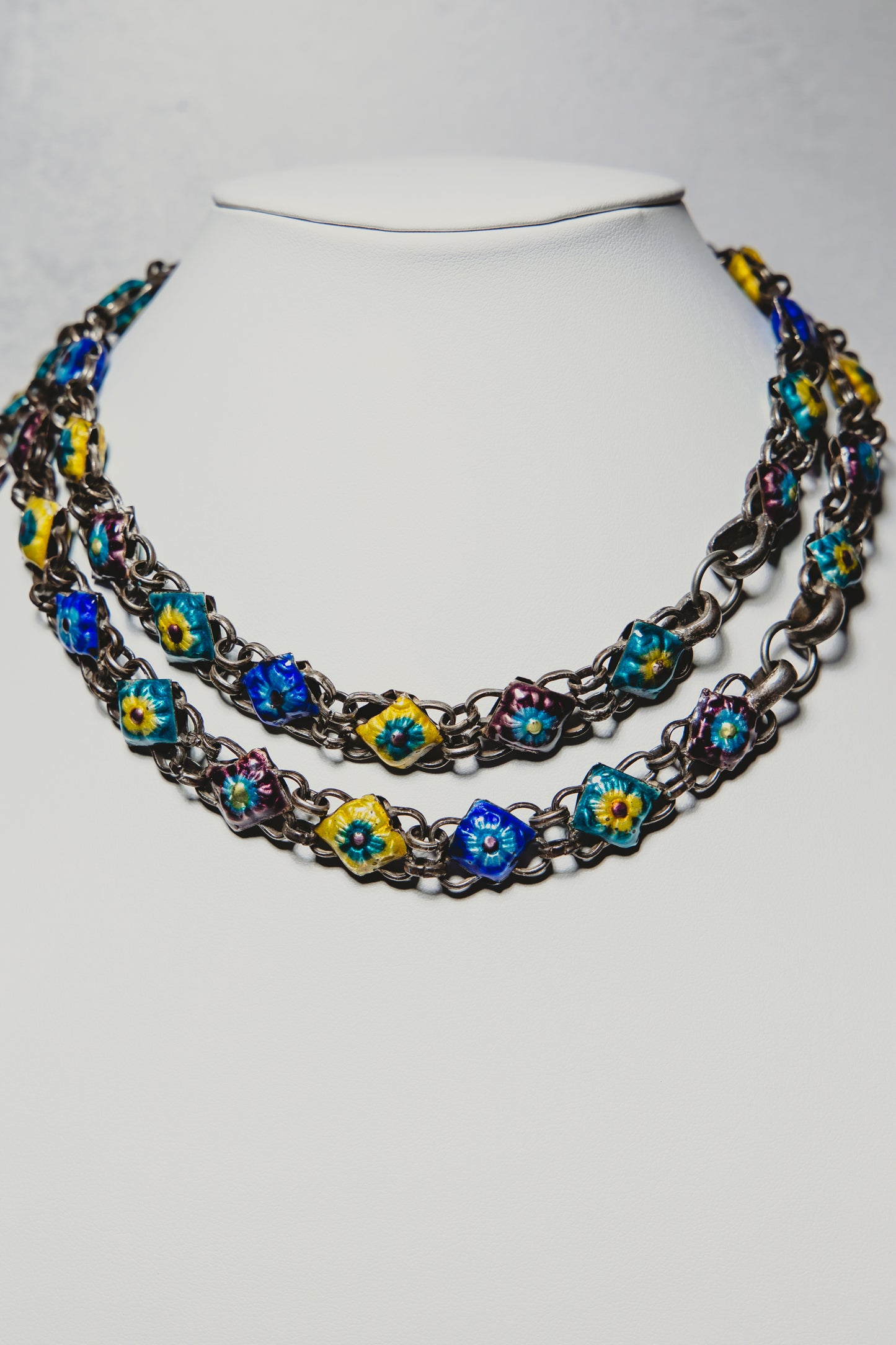 Enamel Wrap Necklace