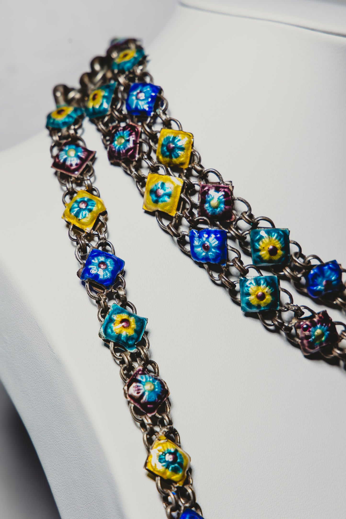 Enamel Wrap Necklace