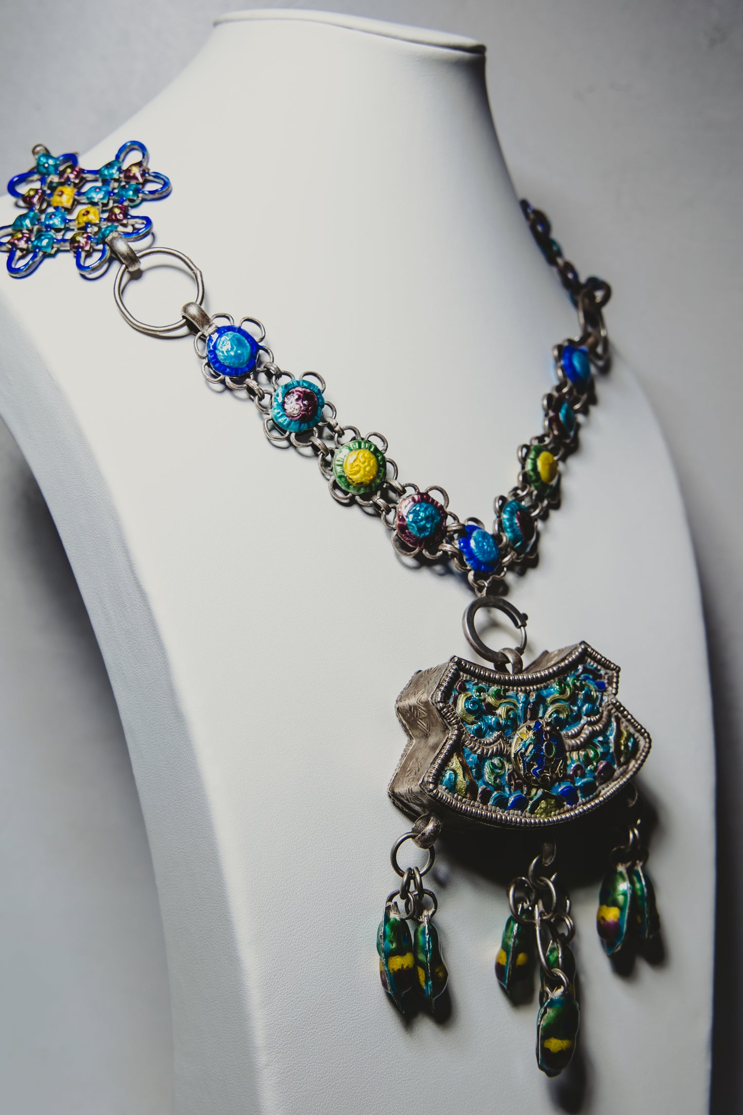Enamel Statement Necklace