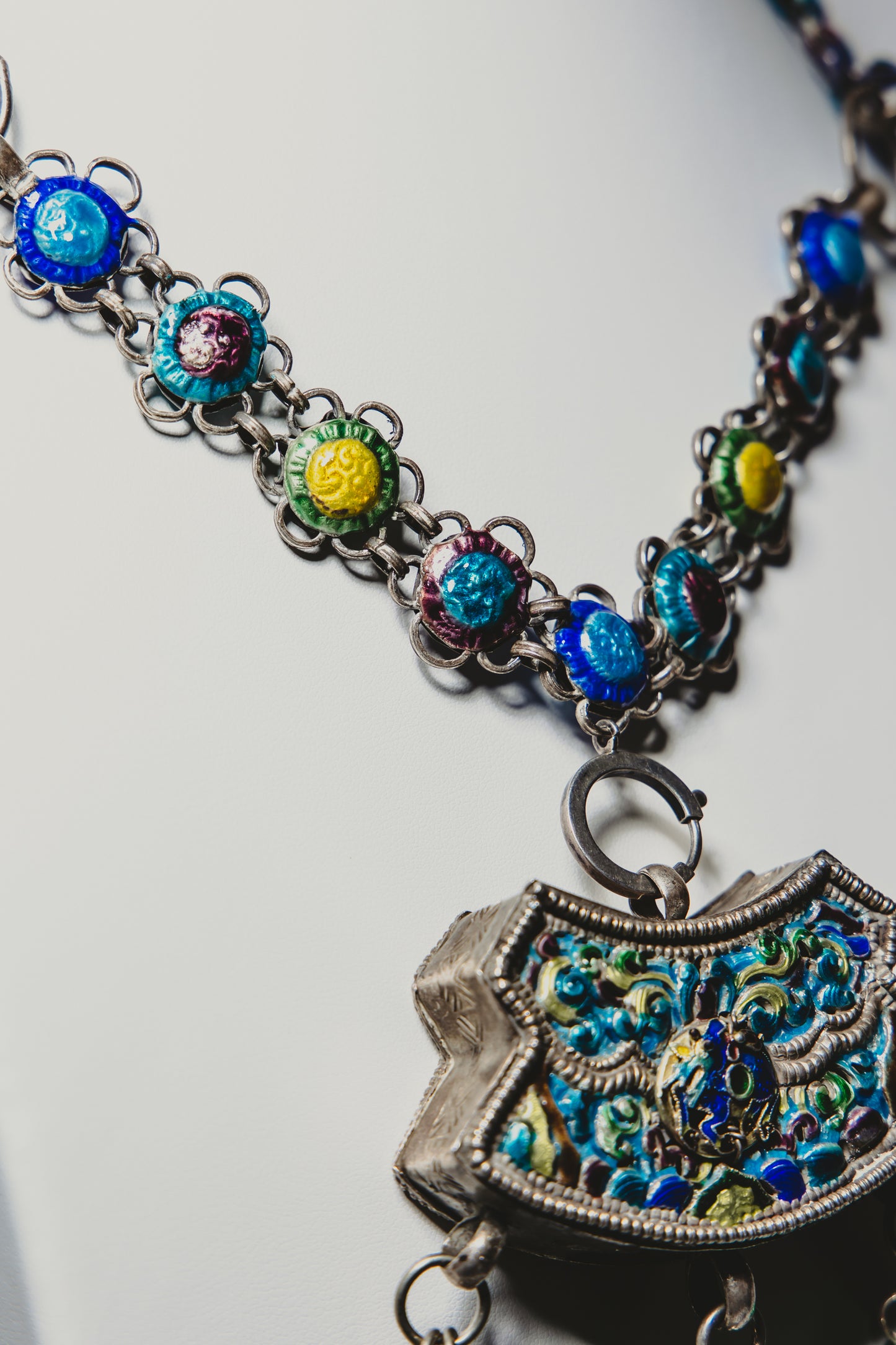 Enamel Statement Necklace