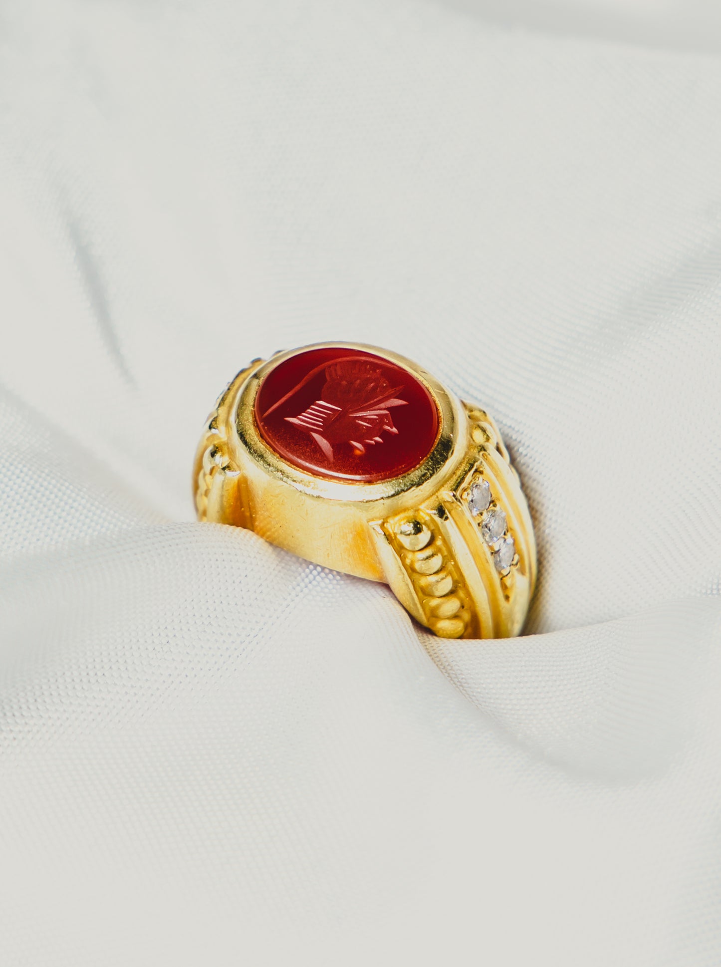 Carnelian Gold Ring