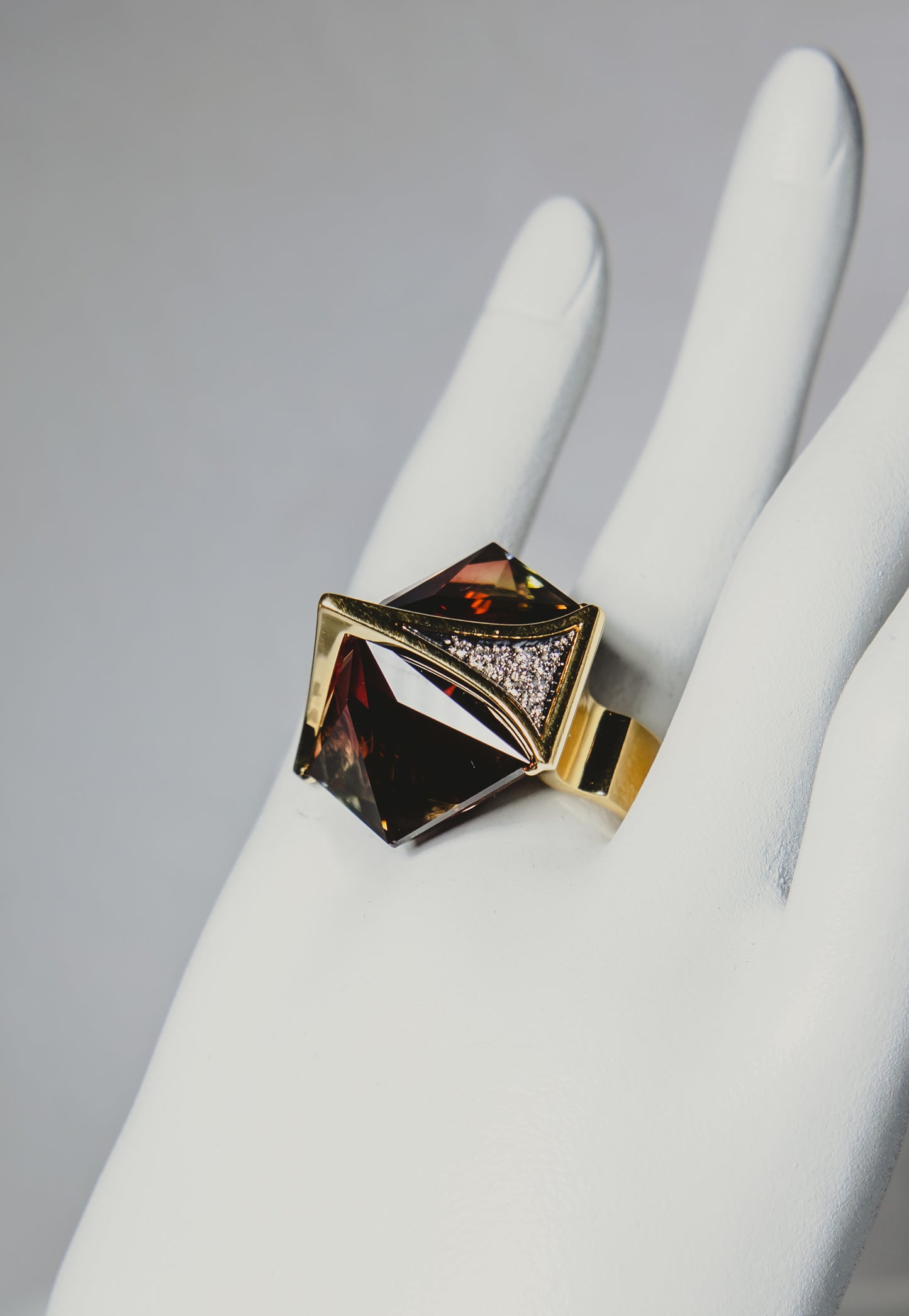 Tourmaline & Diamond Statement Ring