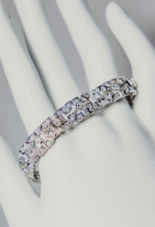 Art Deco Diamond & Platinum Bracelet