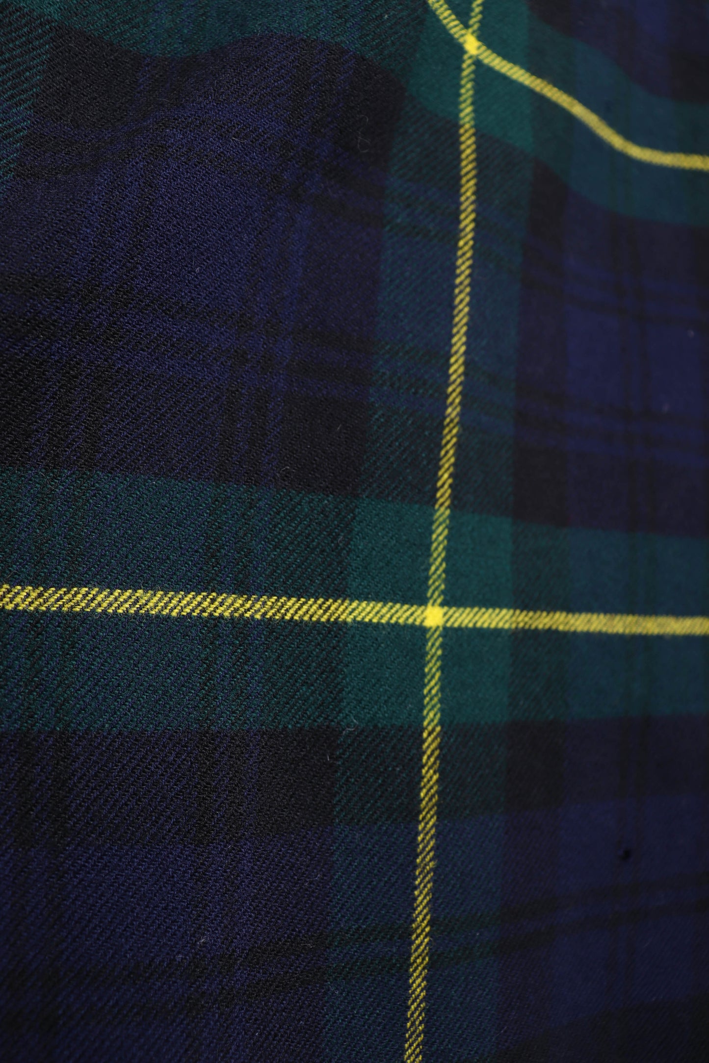 70's Green Tartan Plaid Kilt L/XL