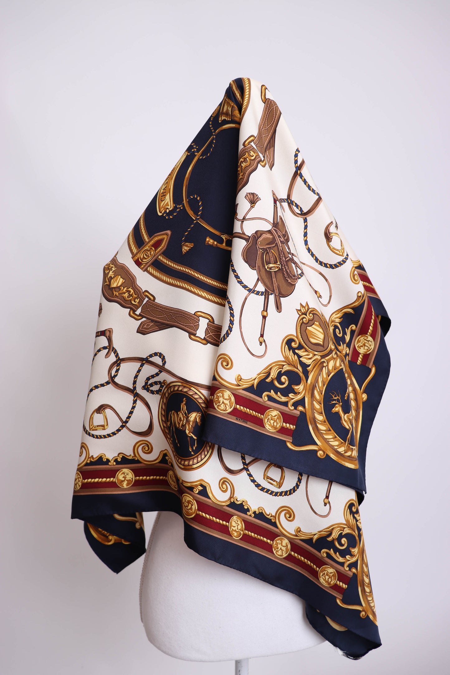 80's Equestrian Silk Scarf