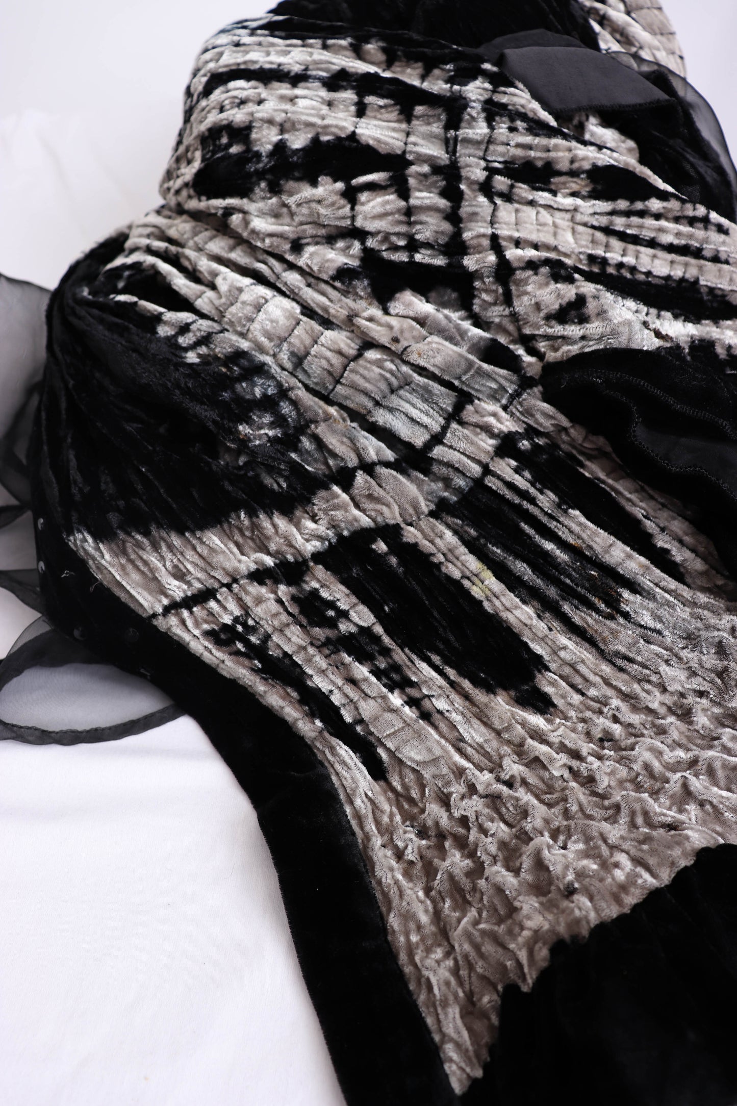 90's Velvet Tie Dye Cape M/L