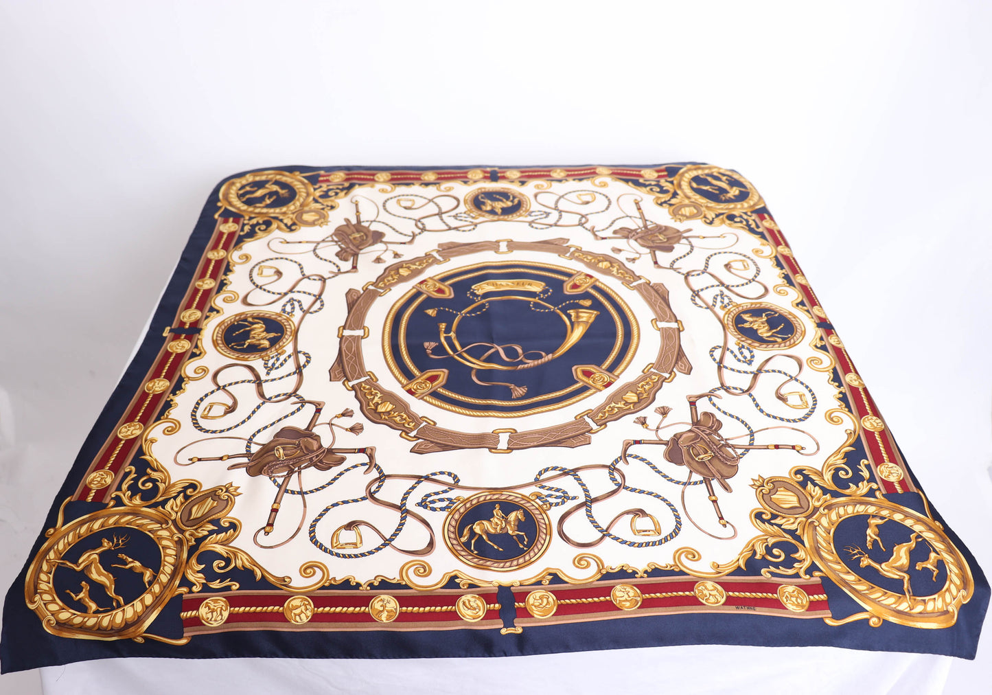 80's Equestrian Silk Scarf