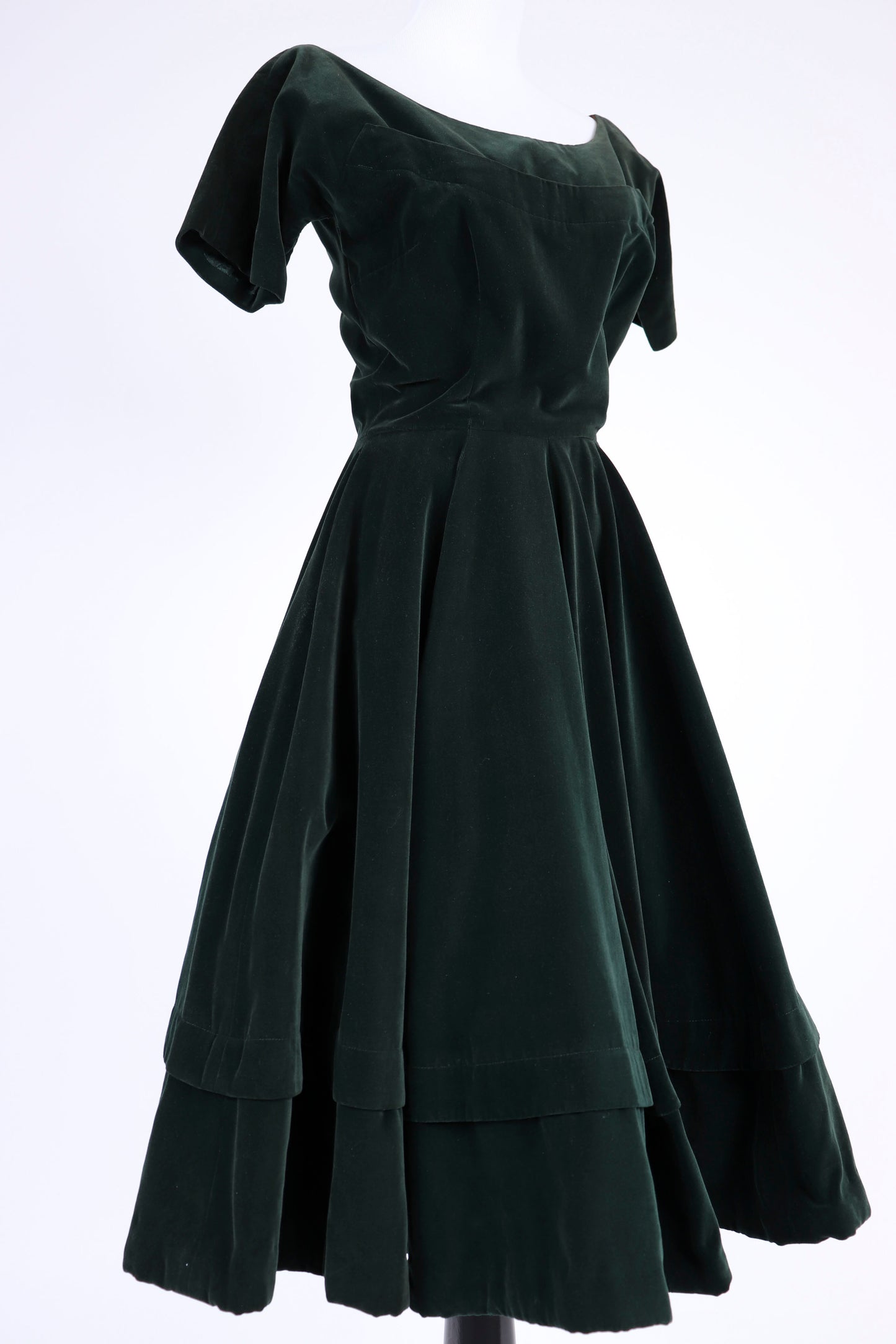 50's Green Velvet Dress XS/S