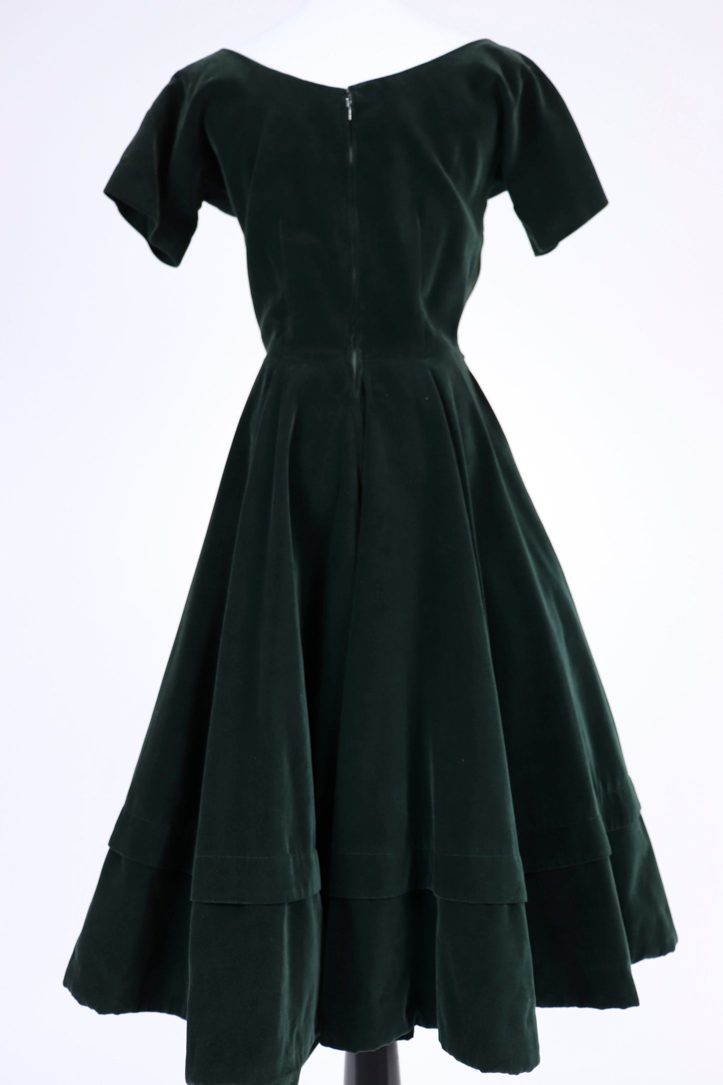 50's Green Velvet Dress XS/S