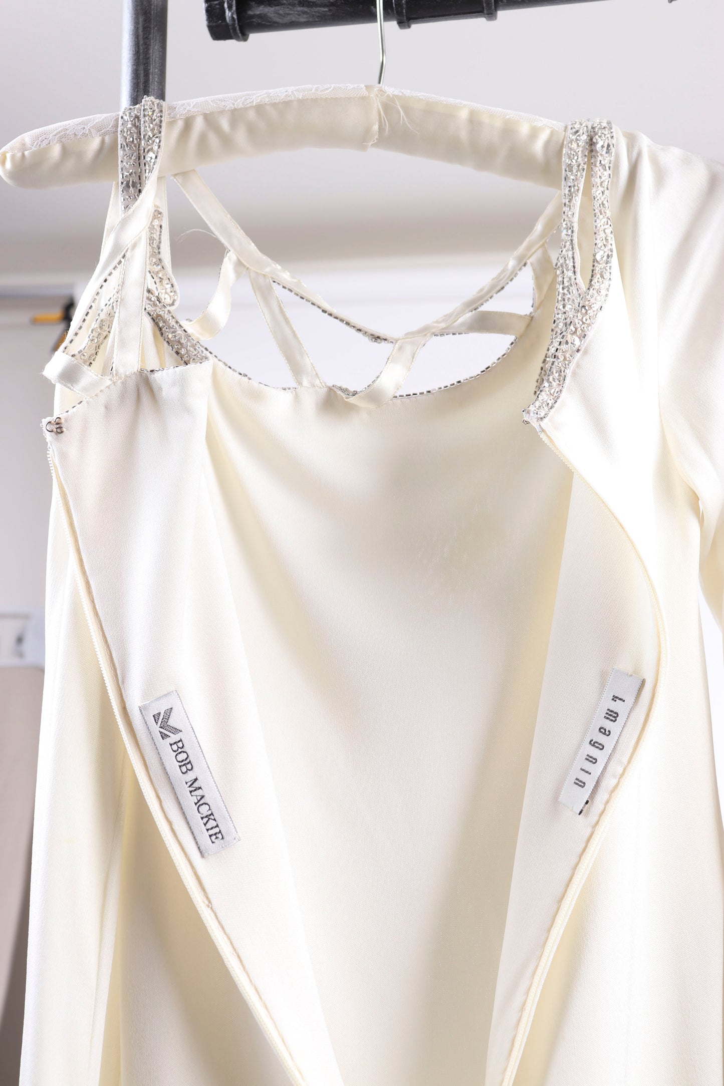 80's Bob Mackie White Dress S/M