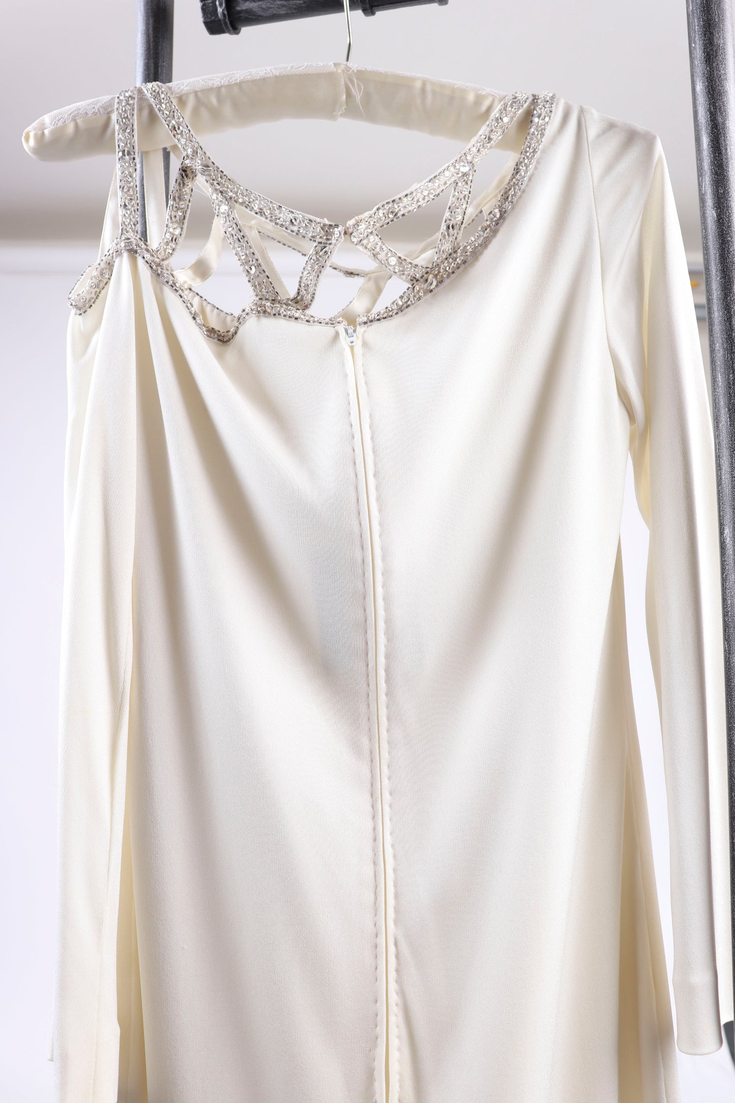 80's Bob Mackie White Dress S/M