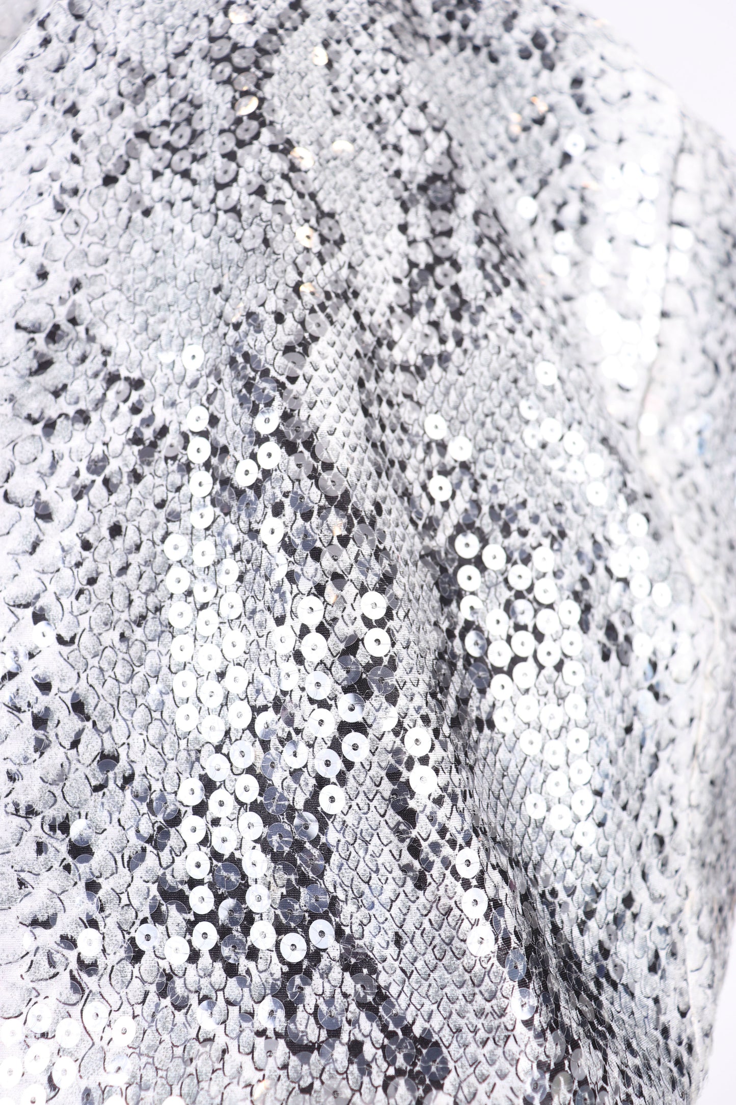 80's Eva Chun Black and Snakeskin Skirt Suit M/L