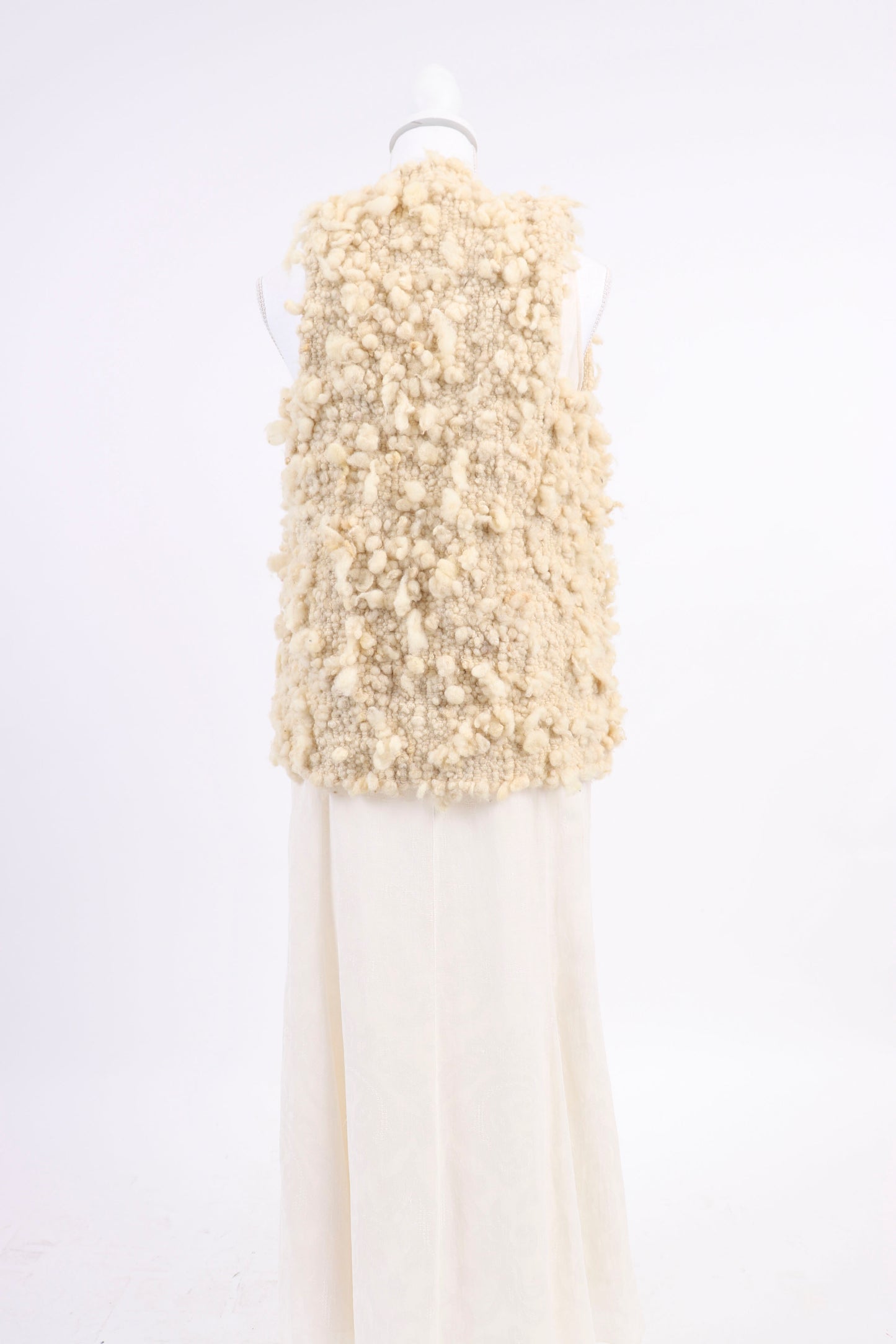 60's Chunky Knit Wool Vest XS/S