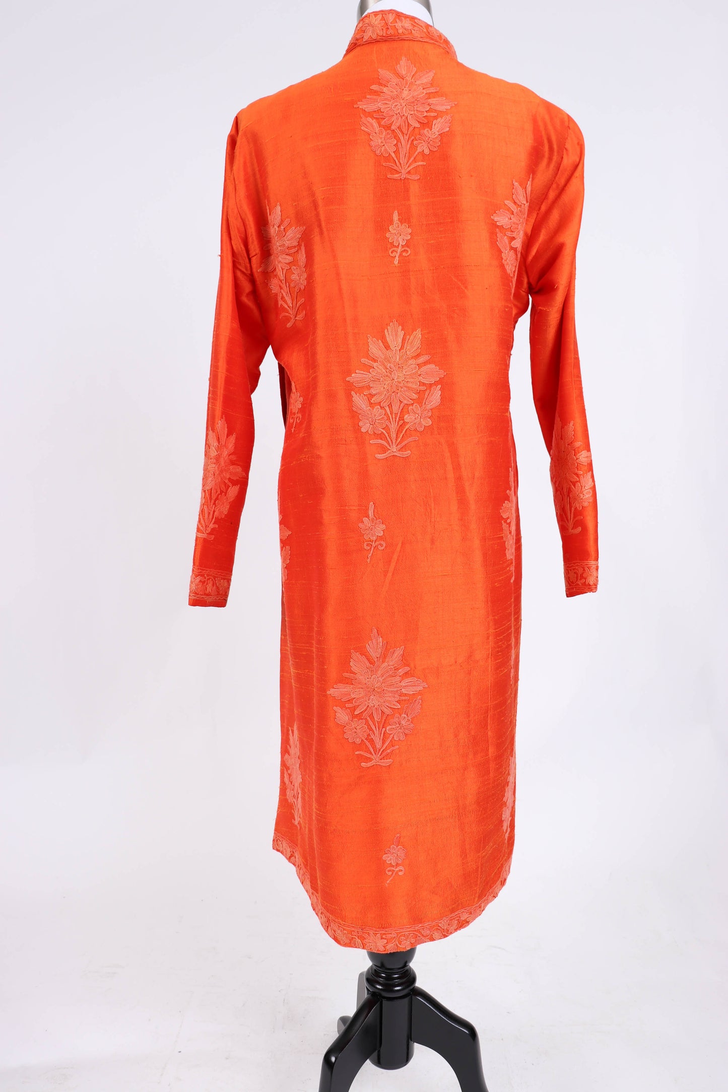 60's Orange Silk Jacket M/L