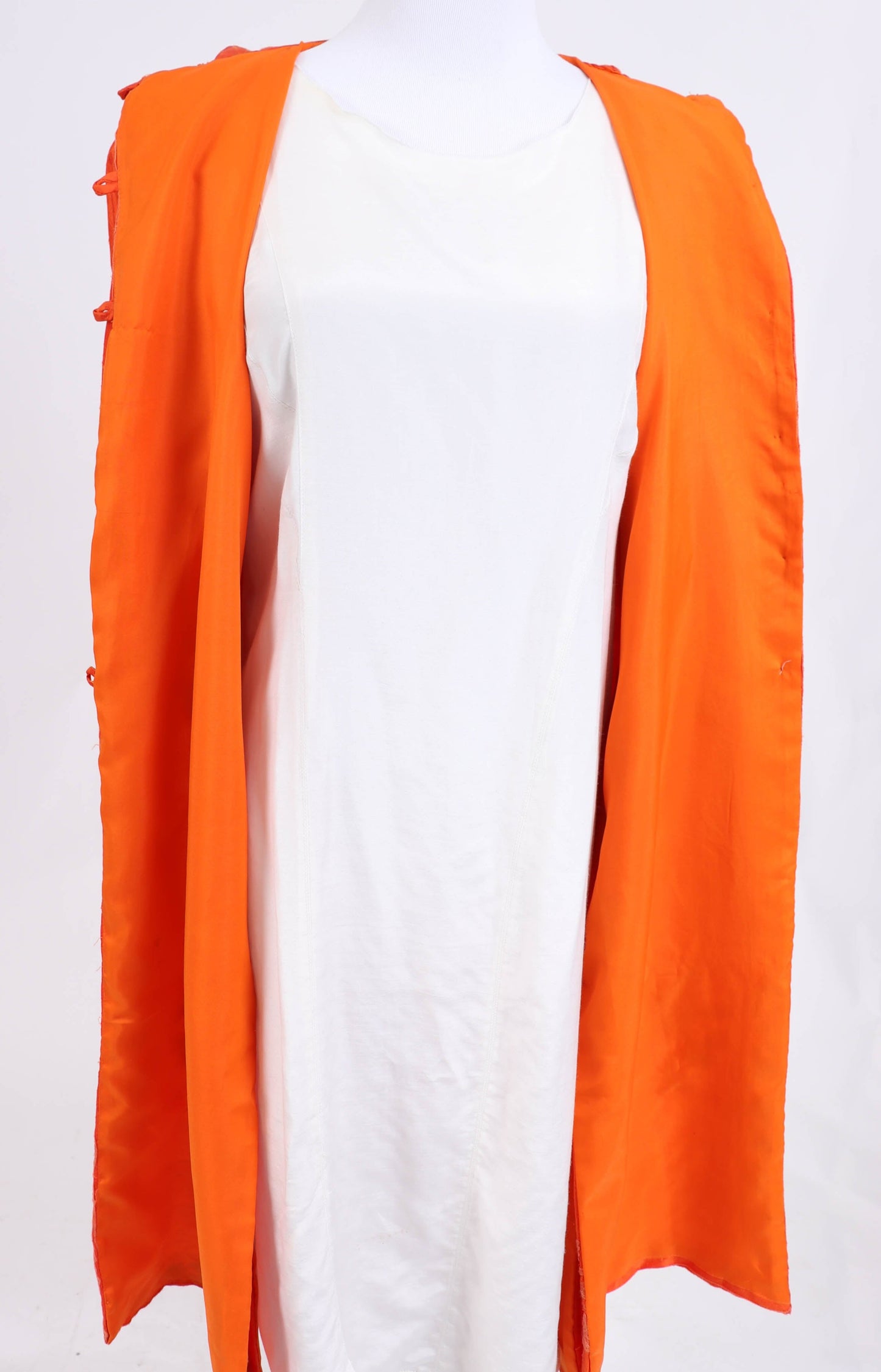 60's Orange Silk Jacket M/L