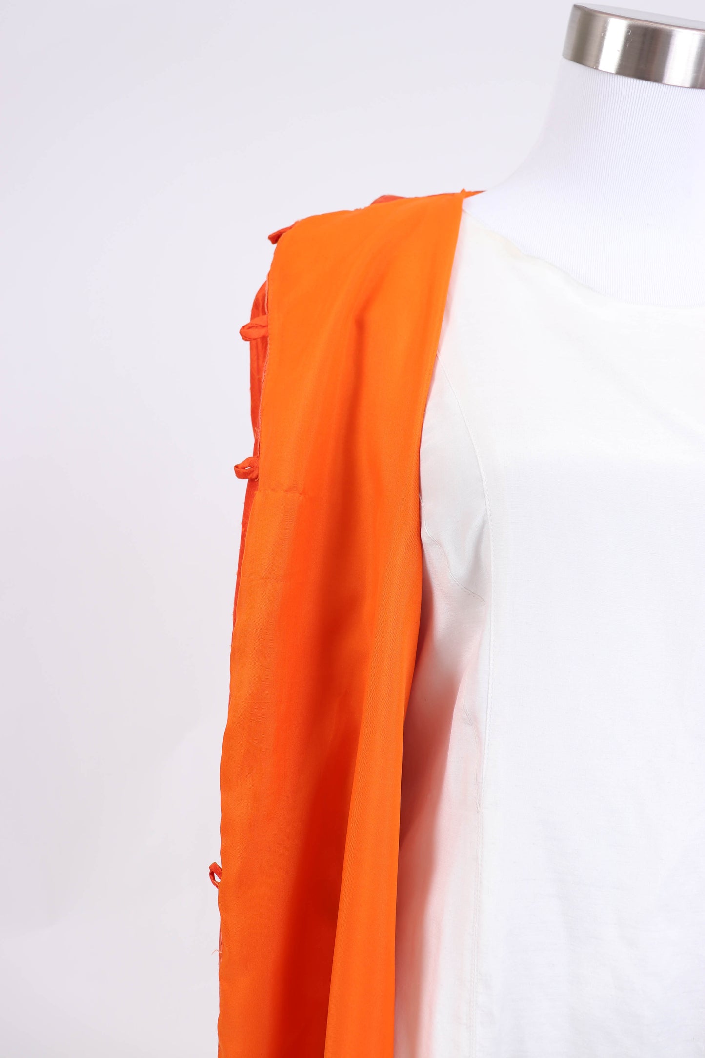60's Orange Silk Jacket M/L