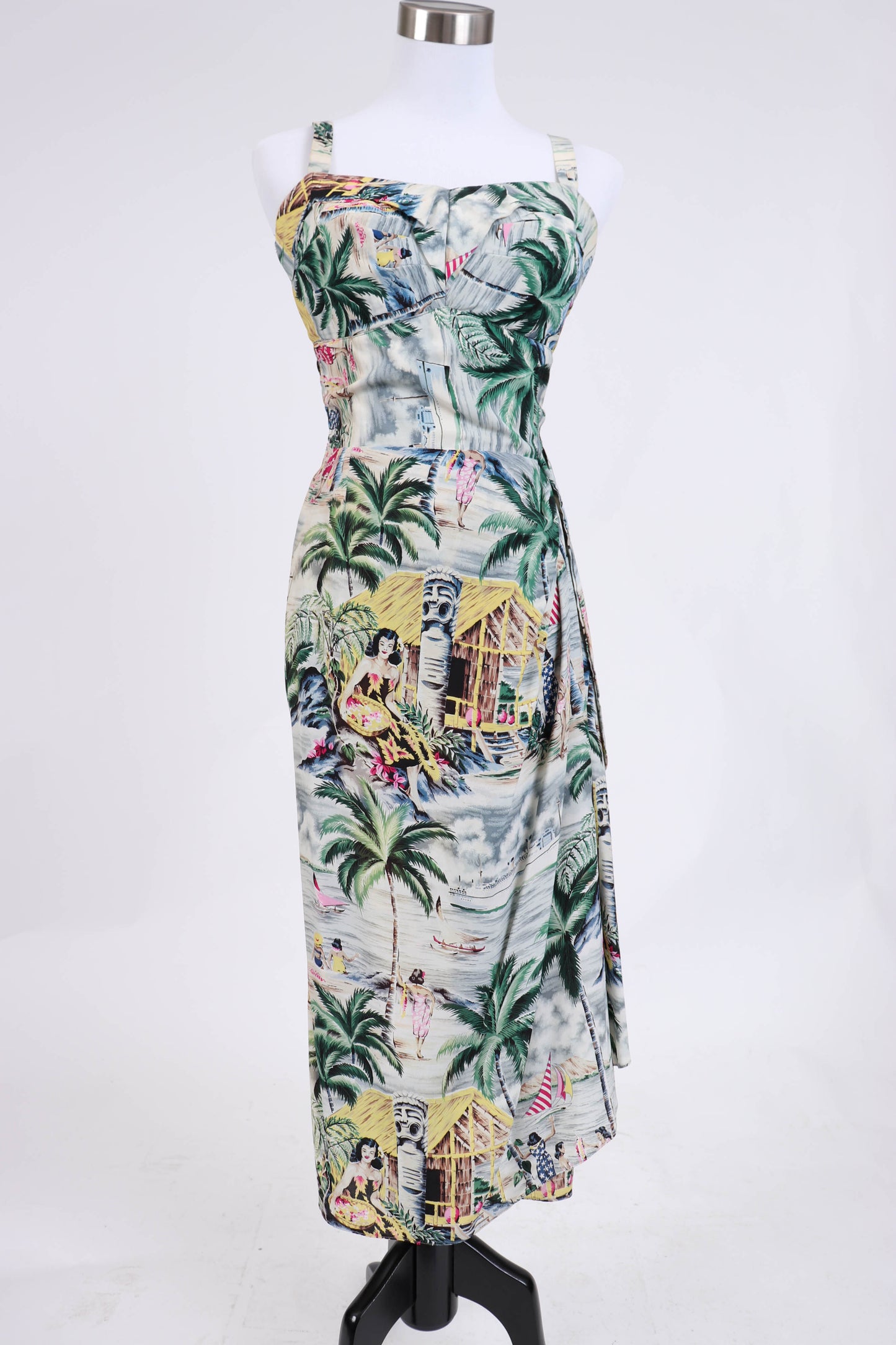 50's Hawaiian Dress XS