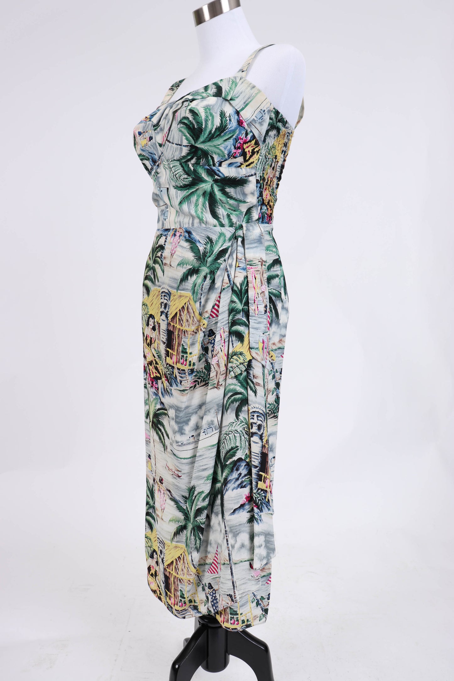 50's Hawaiian Dress XS