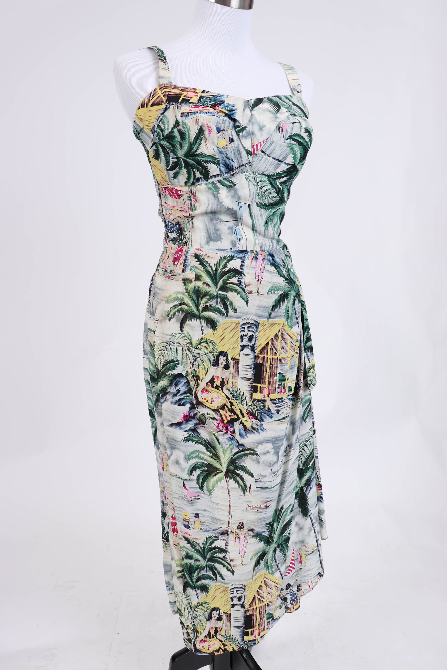50's Hawaiian Dress XS