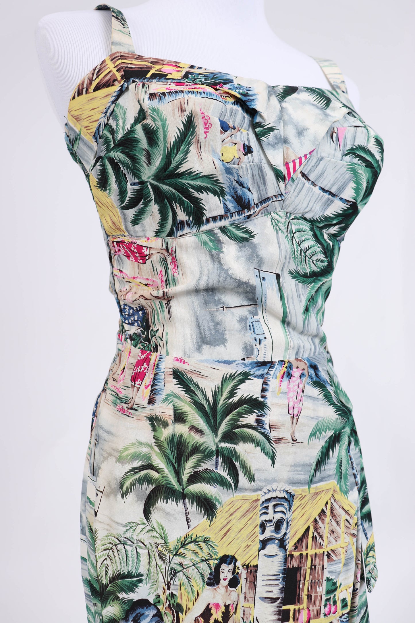 50's Hawaiian Dress XS