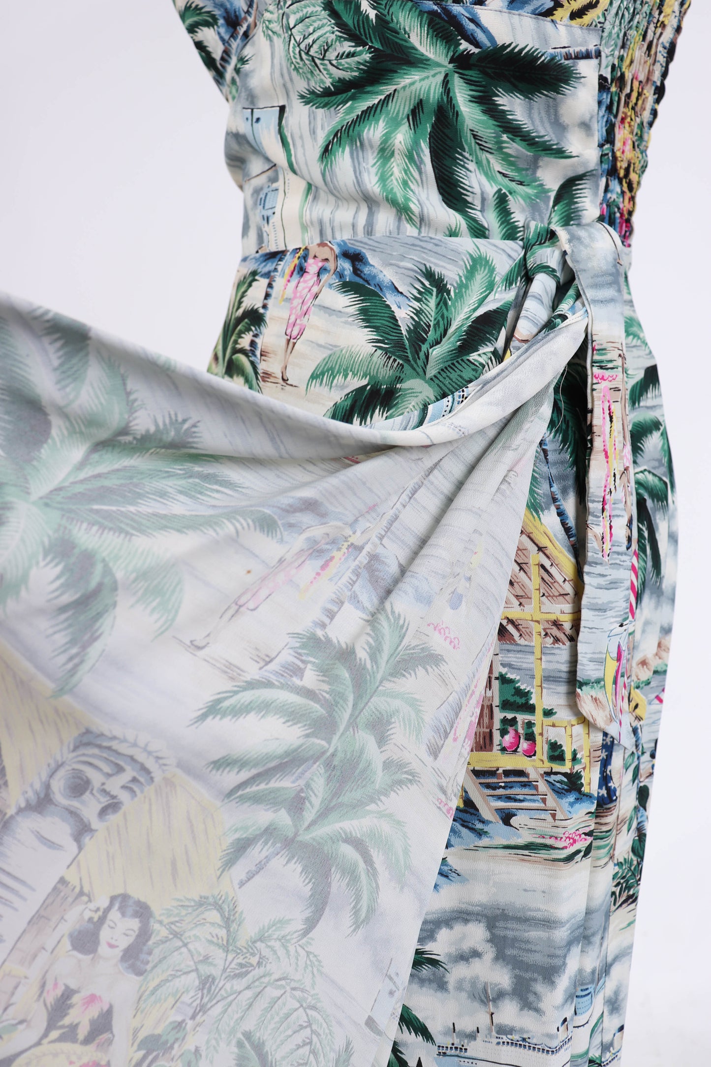 50's Hawaiian Dress XS