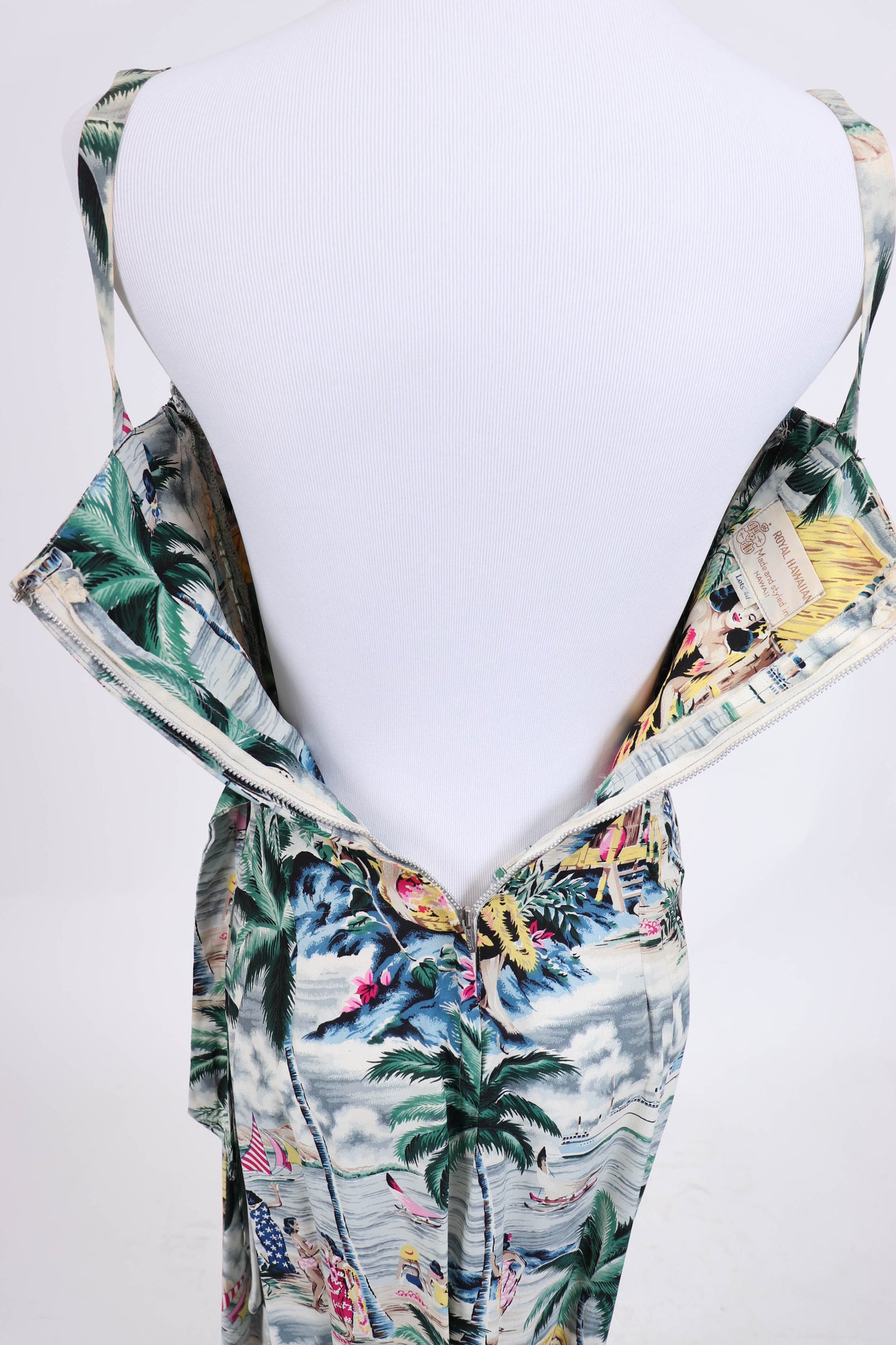 50's Hawaiian Dress XS