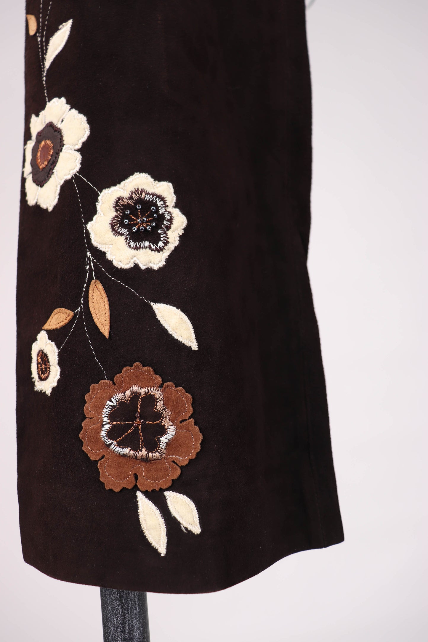 90's Suede Embroidered Pants XS/S