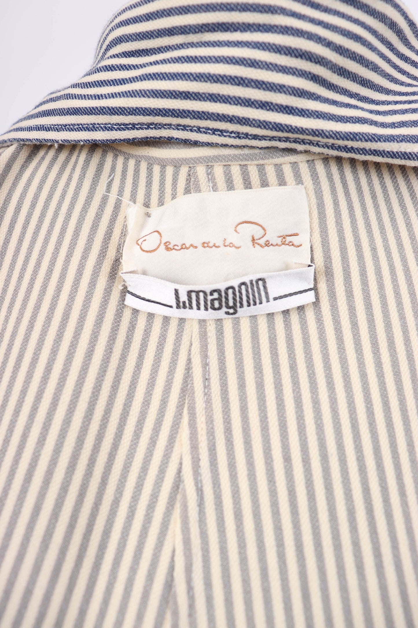 80's Oscar de la Renta Swing Coat Skirt Set M/L