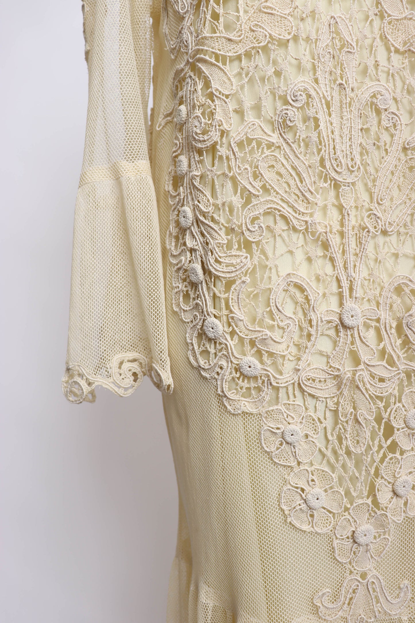 NY Priscilla Presley Mesh Crochet Dress S/M