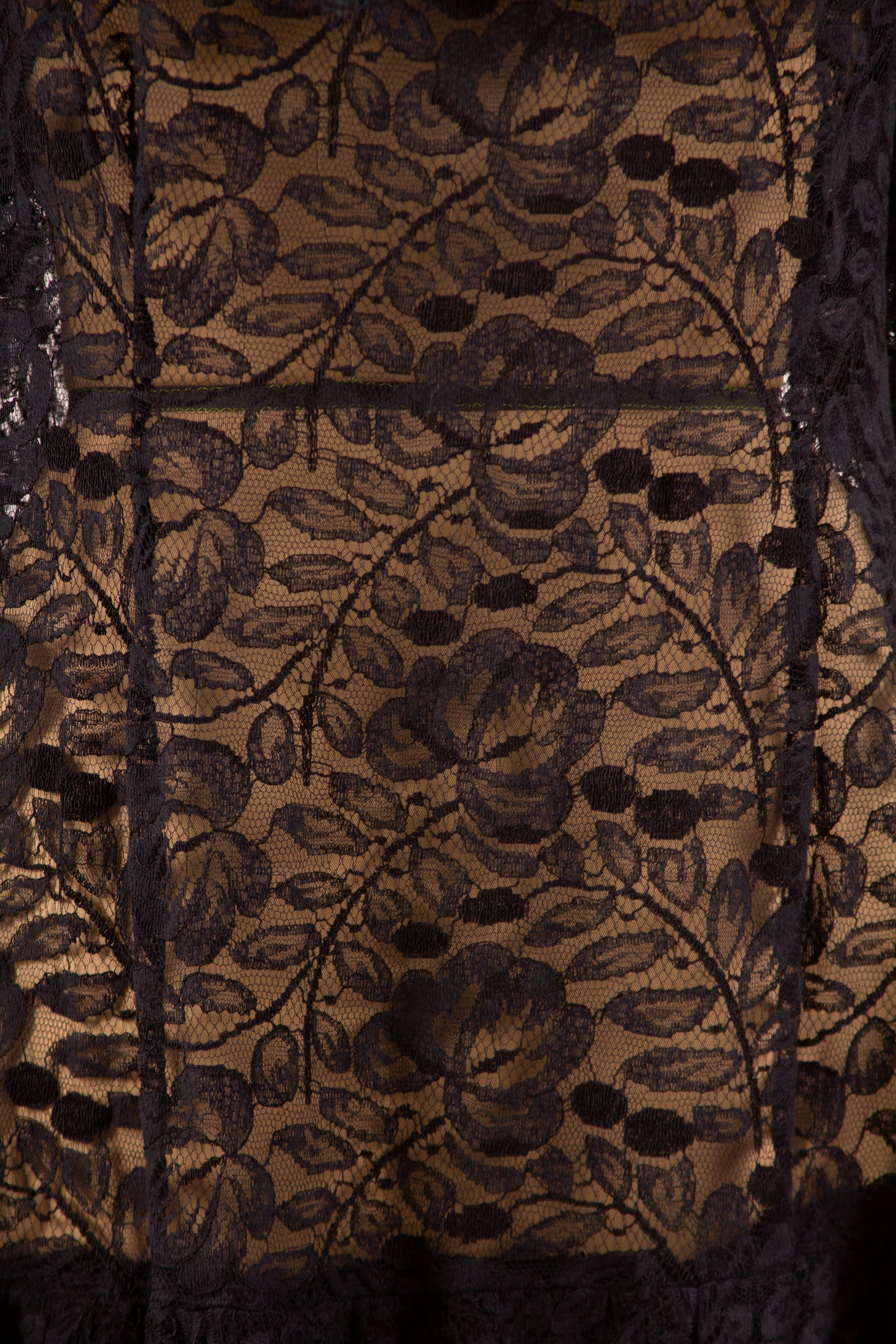 60’s Sheer Black Lace Dress L/XL