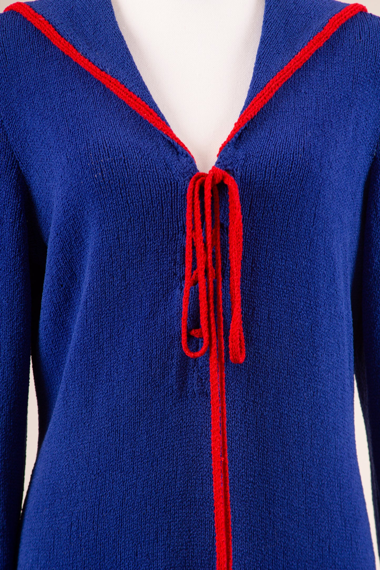50's Knit Sailor Dress M/L