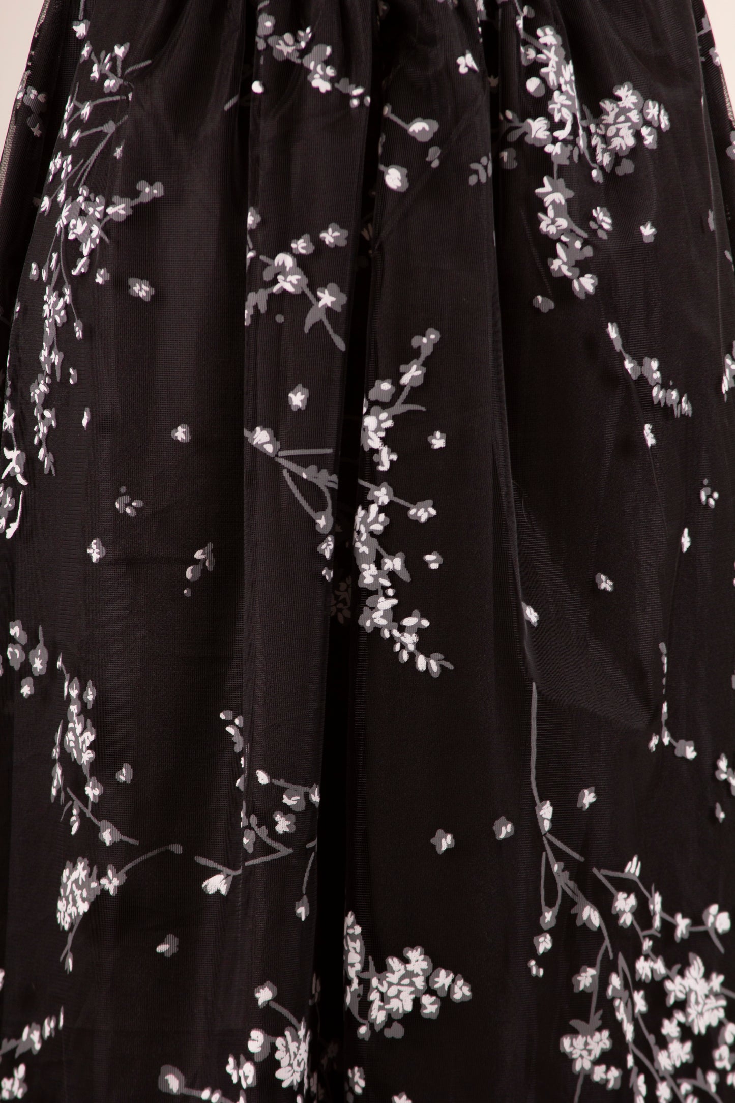 90's Lace and Painted Tulle Dress S