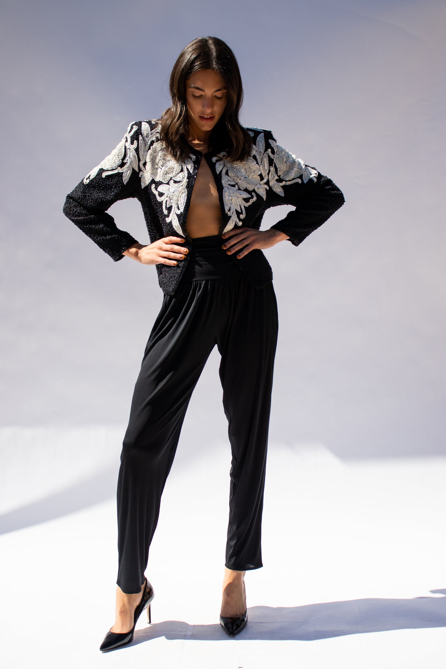 80's Black Harem Pants XS/S