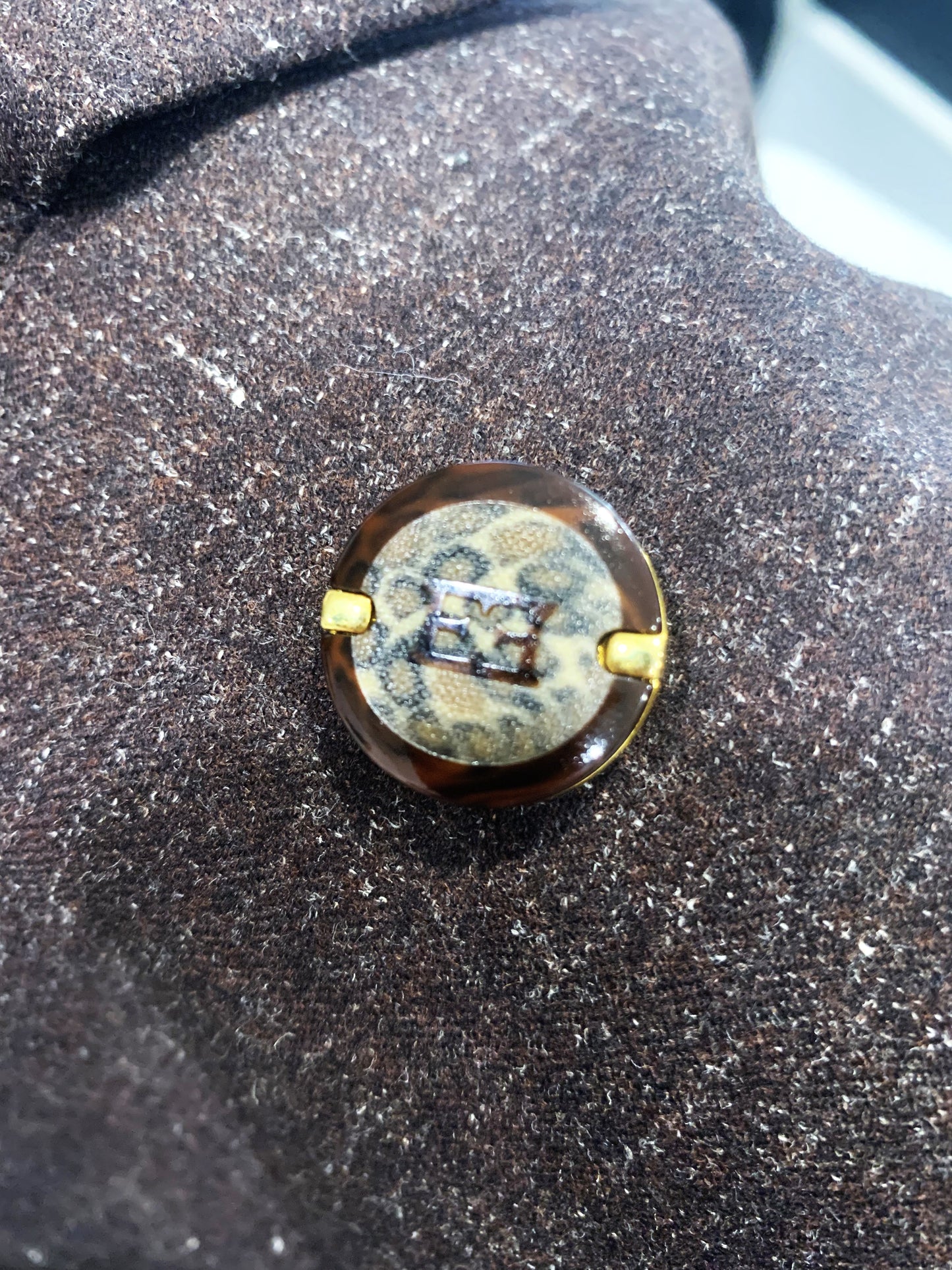 90's Escada Brown Wool Blazer L/XL