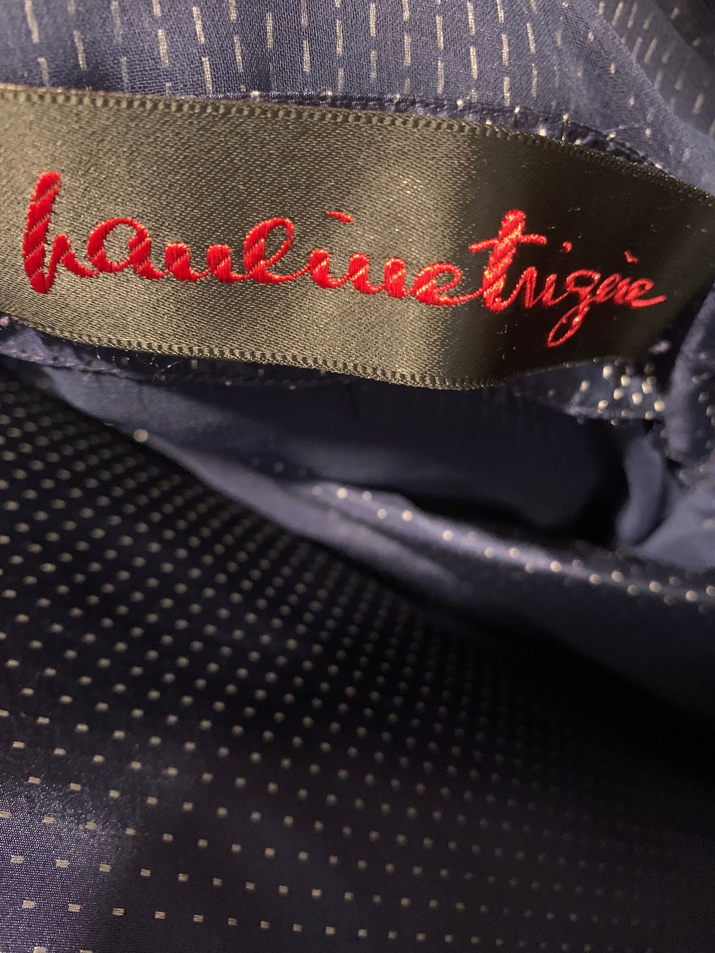 NY Pauline Trigere Blue Skirt Set M