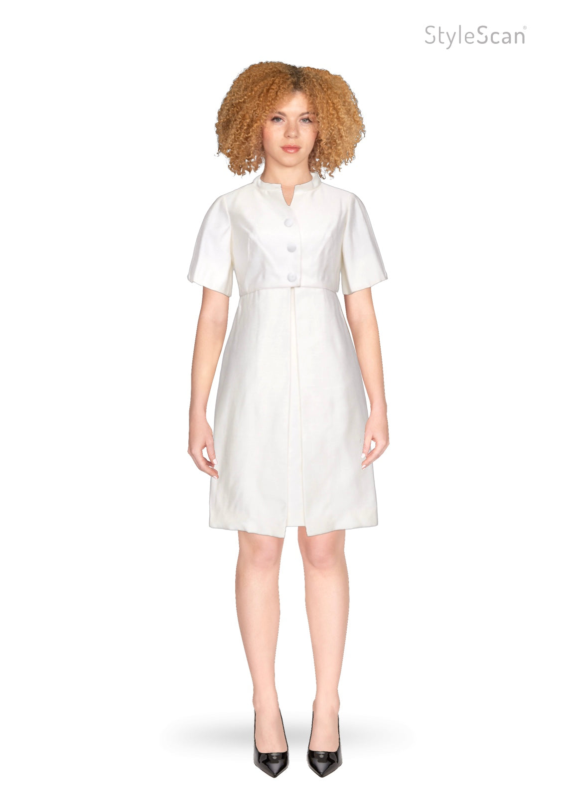 60's Winter White Coat and Dress S