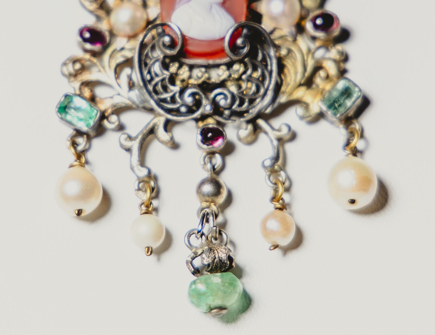 Victorian Gemstone Pendant Necklace