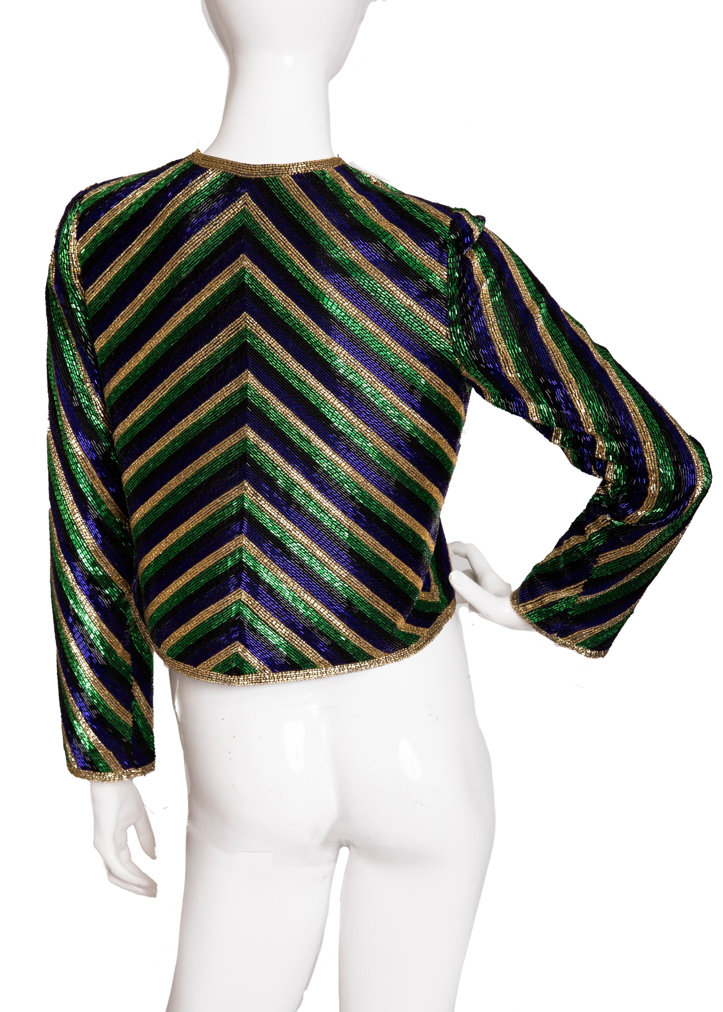 80s Victoria Royal Beaded Jacket M