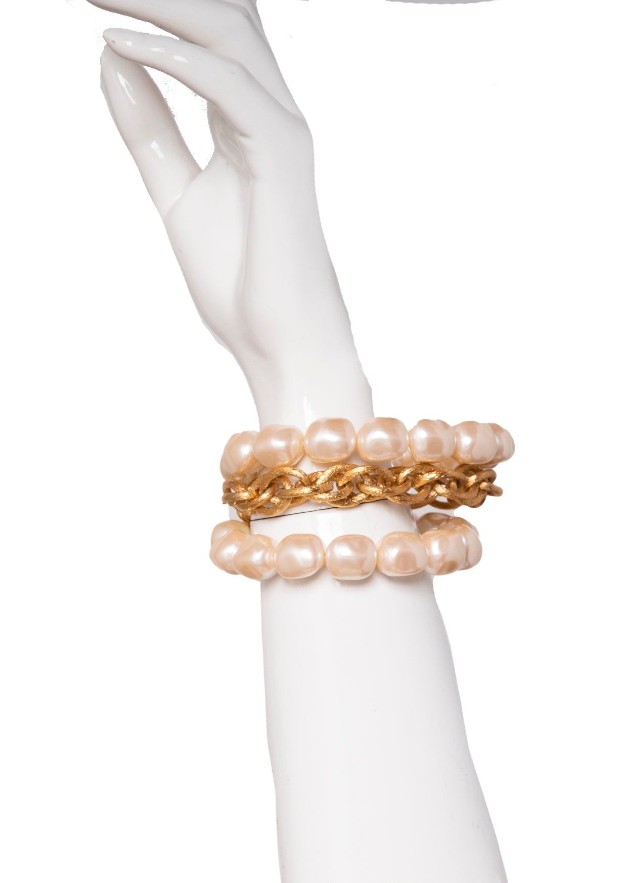 Givenchy Pearl & Gold Bracelet