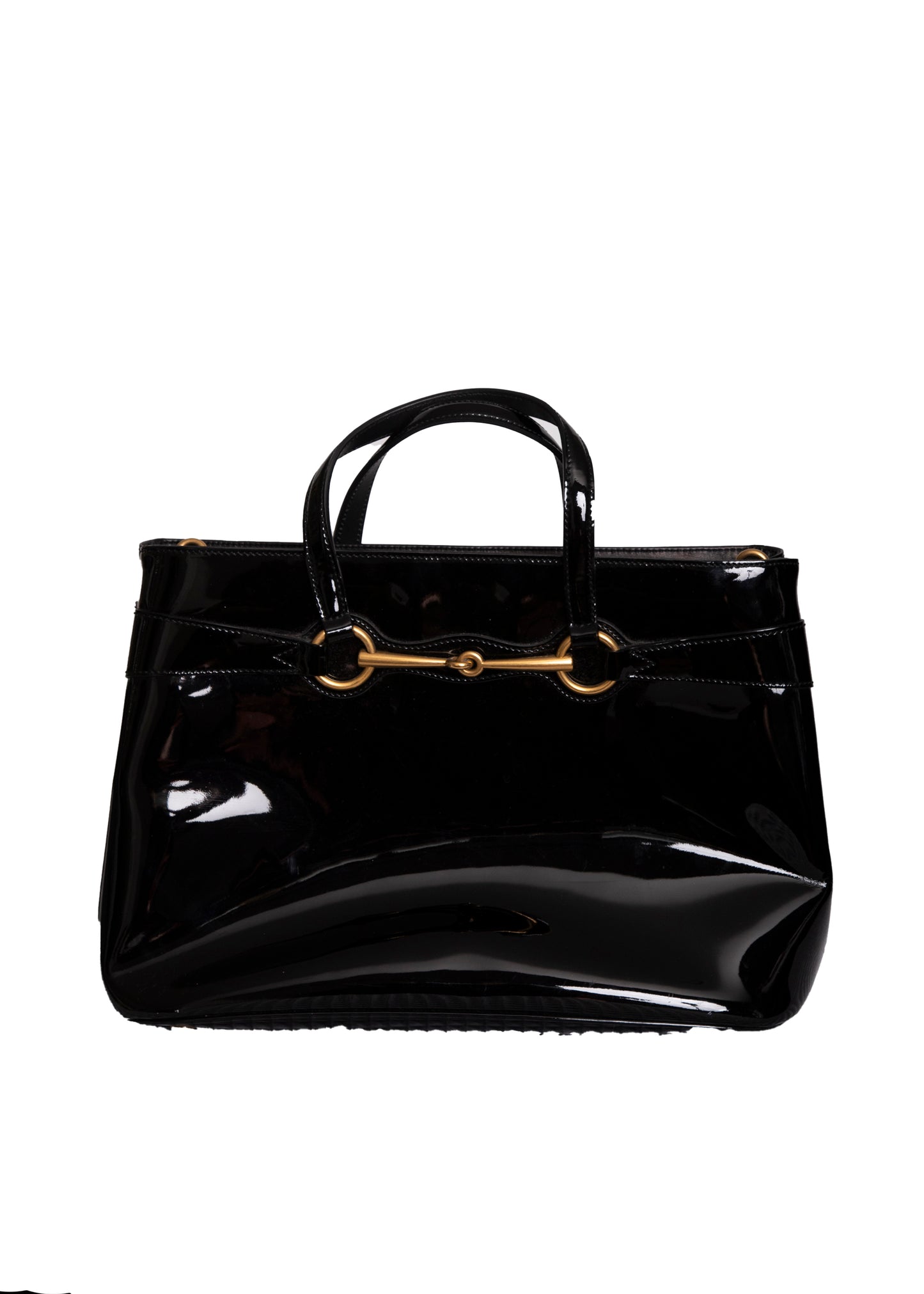 Gucci Black Patent Tote