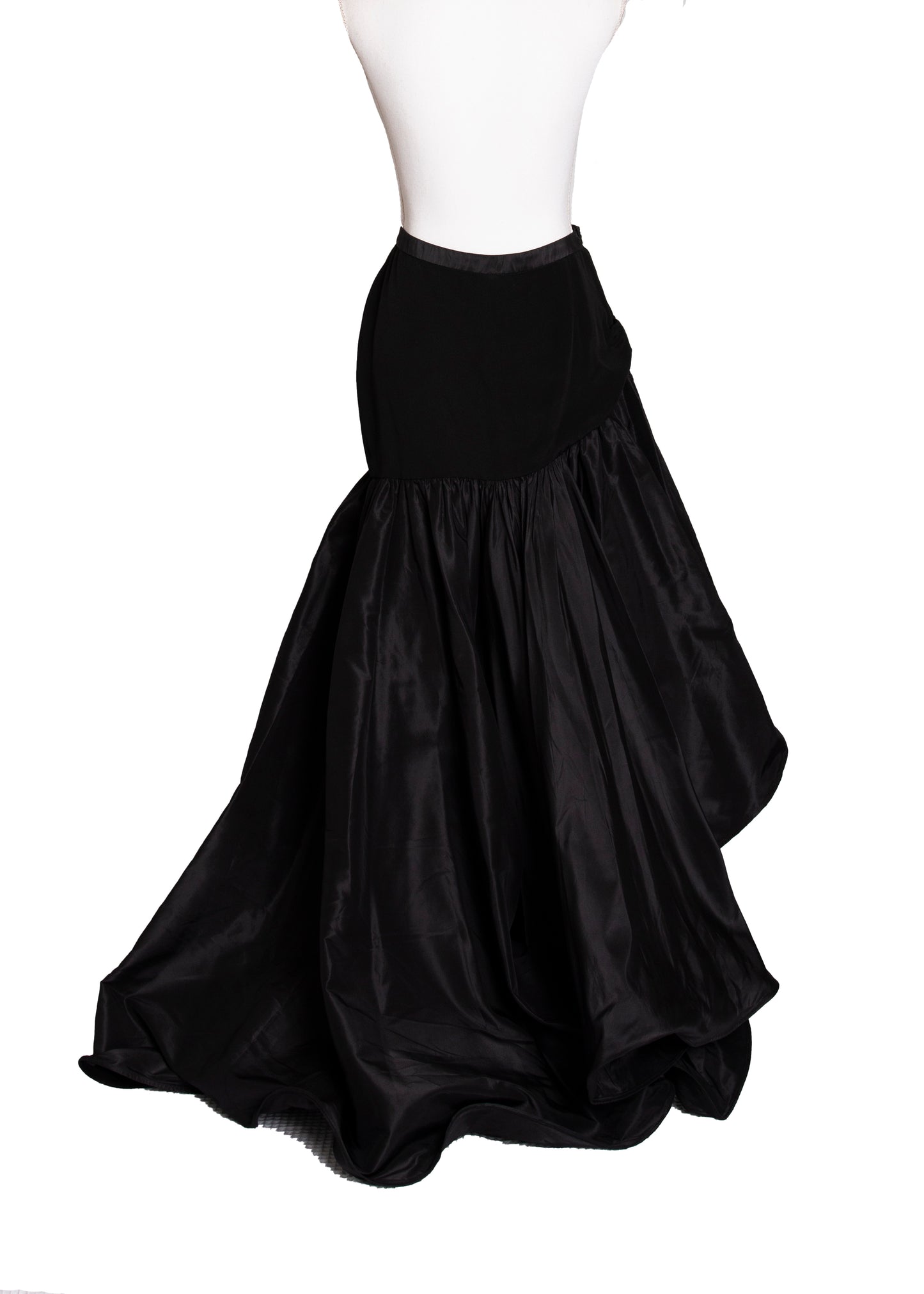 00s Azzaro Black Cocktail Maxi Skirt M