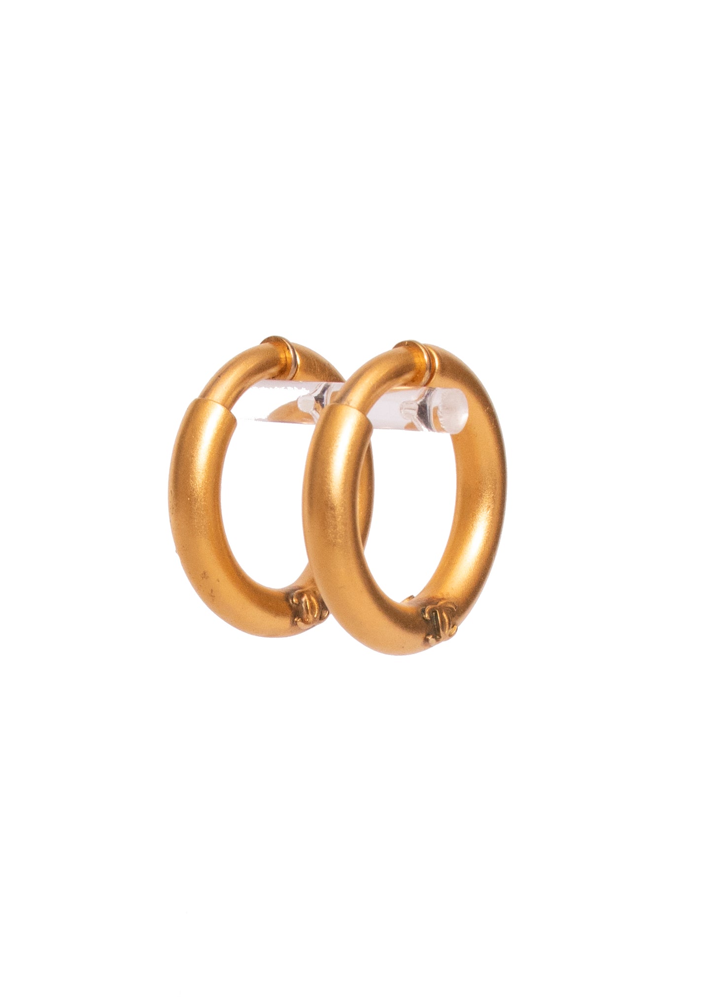 Chanel Sailor Gold Hoop Earrings