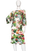 Dolce & Gabbana Slik Floral Top & Knee Length Skirt Set