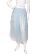 Fyodor Golan Blue Tulle Midi Skirt