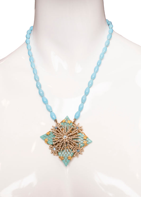 Stanley Hagler Blue Necklace
