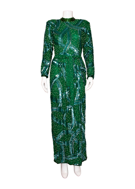 Judith Ann Green Sequin Dress