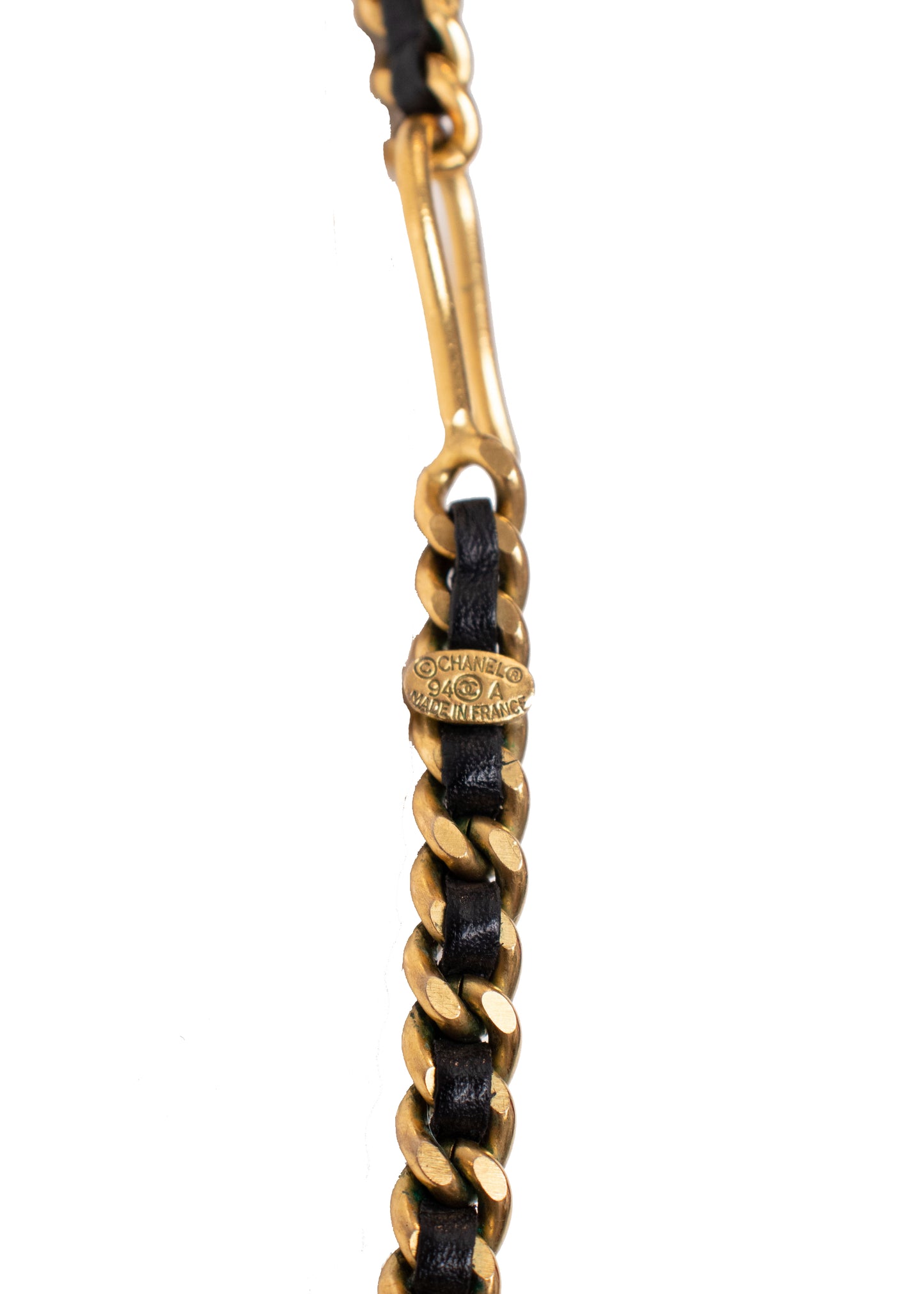 Chanel Gold Locket & Lambskin Chain