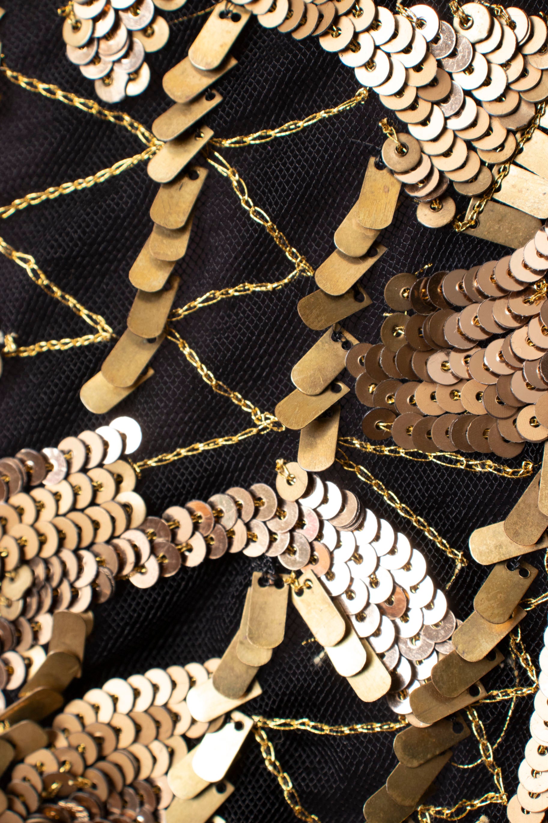Roberto Cavalli Brown Gold 3/4 Sleeve Sequin Mini Dress – Buzz Vintage  Boutique